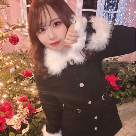 白雪りり様♡あやぽよ様ご着用♡White fur ベルト付き black コート
