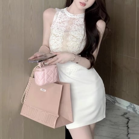 kisa様ご着用♡レースドッキングワンピ
