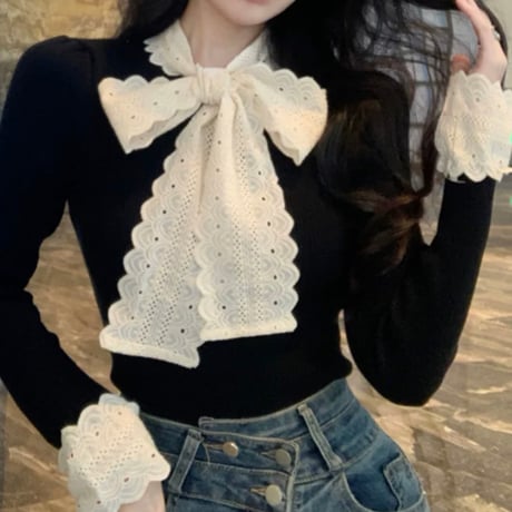 classical retro ribbon tops