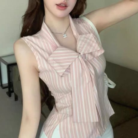 Ribbon Stripe Blouse