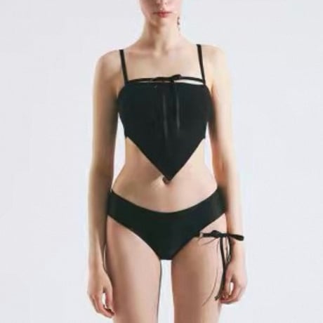 Triangle Drape Bikini 2色