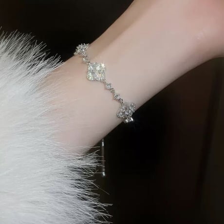 flower kirakira adjustable bracelet