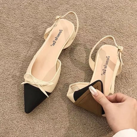 Ribbon Pointed Heel