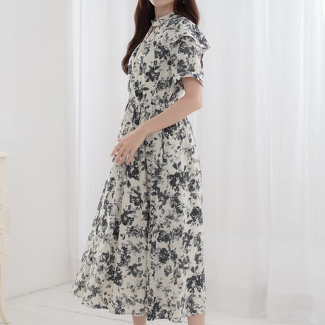 nuance flower frill dress