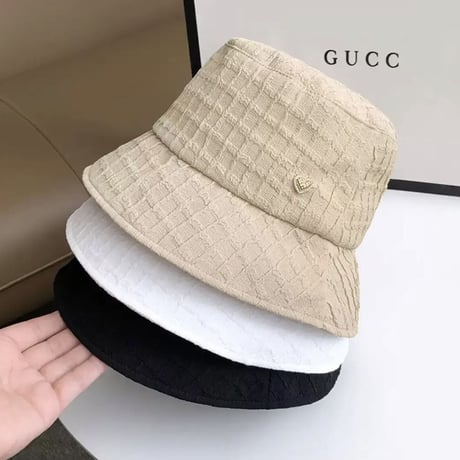 ワッフルデザインハートバケハ 4色