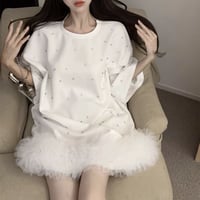 kira kira bijou frill tops 2色