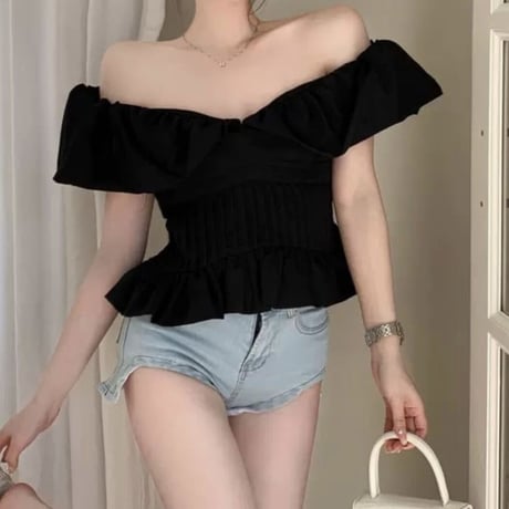 puff off shoulder tops