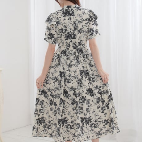 nuance flower frill dress