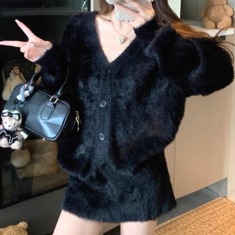 Soft Fur Knit Setup 3色