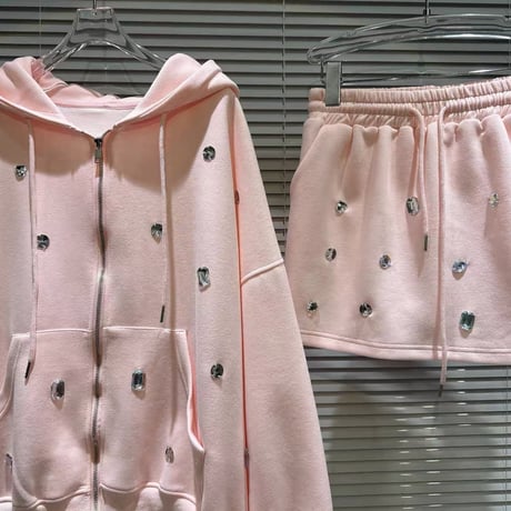 日南まみ様ご着用♡ビジュースカートセットアップ 3色