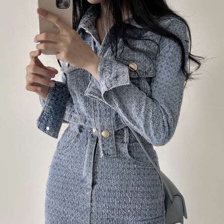 Structured Denim Set up