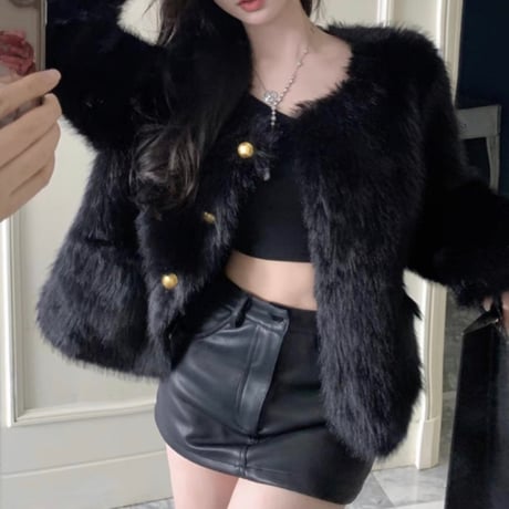 Hono様ご着用♡eco all fur jacket 2色