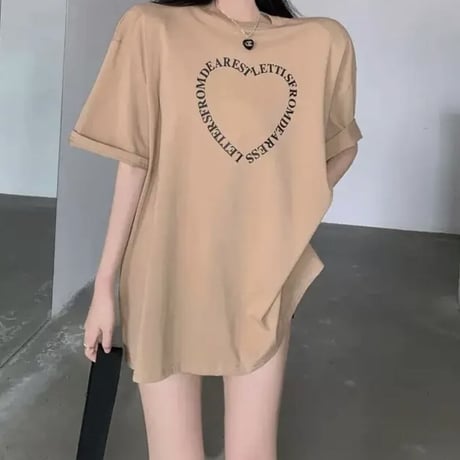 ロゴハートデザインTシャツ2色