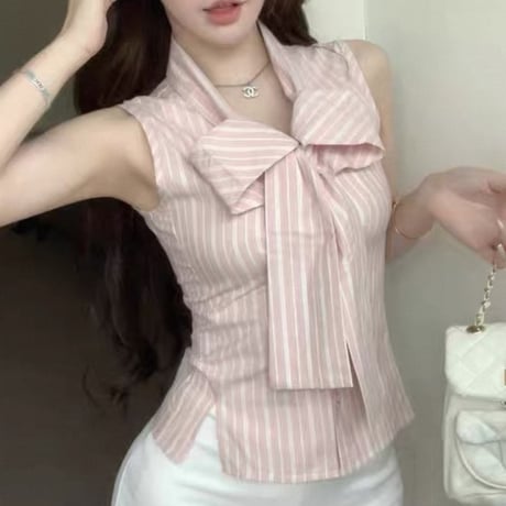 Ribbon Stripe Blouse