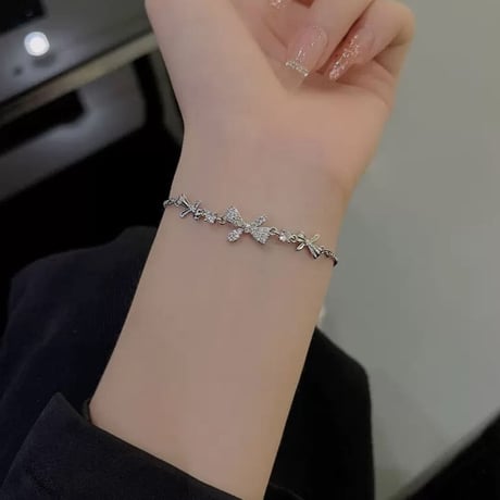 リボンアジャスターブレスレット