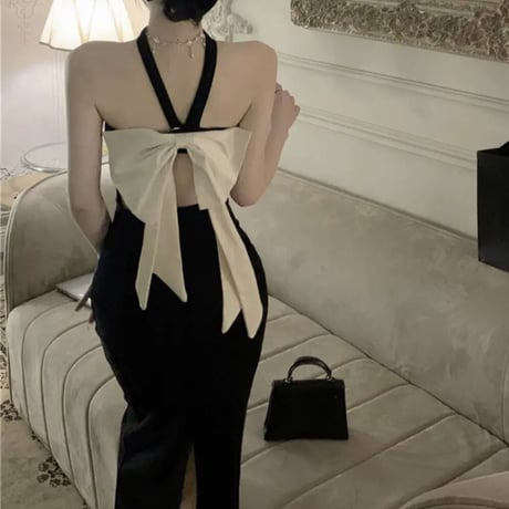 back ribbon long op