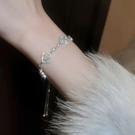 flower kirakira adjustable bracelet