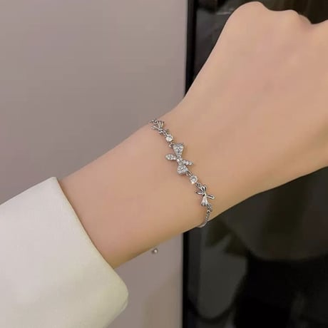 リボンアジャスターブレスレット