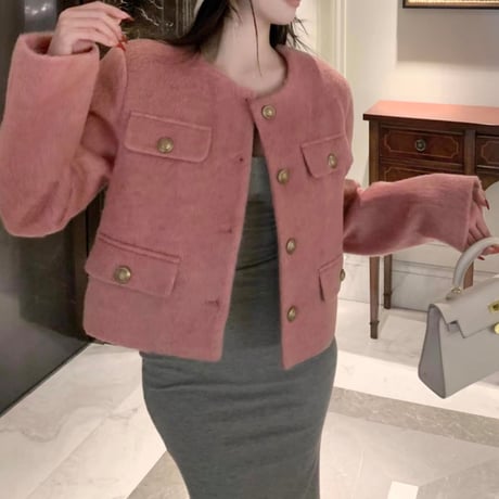elegant pink jacket