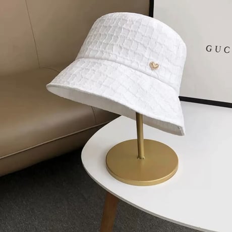 ワッフルデザインハートバケハ 4色