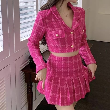 vivid pink セットアップ