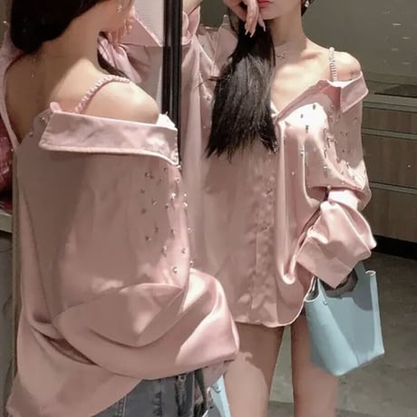 kira kira bijou オフショル tops