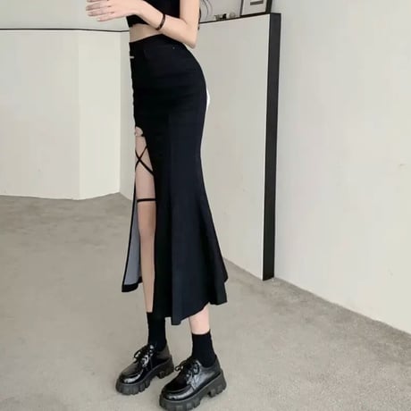 front open マーメイドスカート