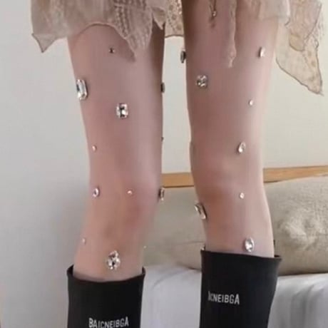 Crystal Sheer Tights 3色