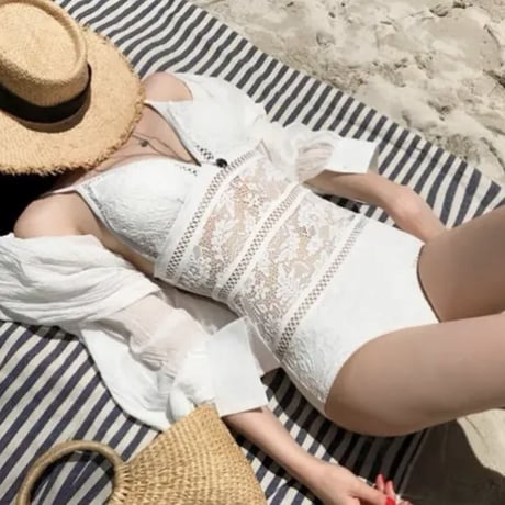 body lace swim wear2色