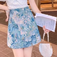 paint flower skirt