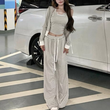 なつきち様ご着用♡Stripe Lounge 3piece