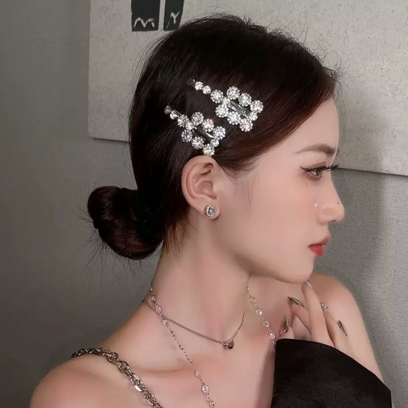 キラキラビジューヘアピン | ecrea