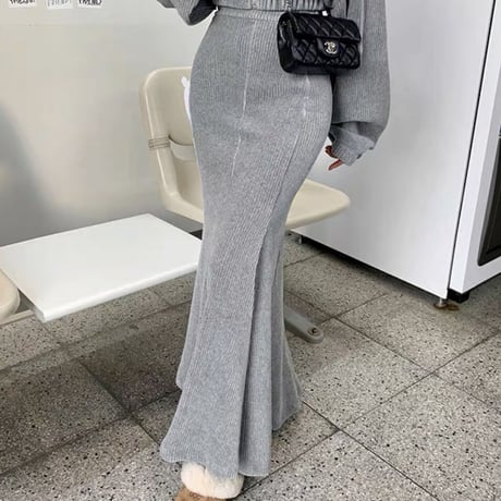 コーデュロイマーメイドスカートセットアップ3色