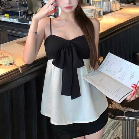 Ribbon Peplum Cami