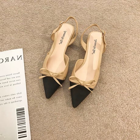 Ribbon Pointed Heel