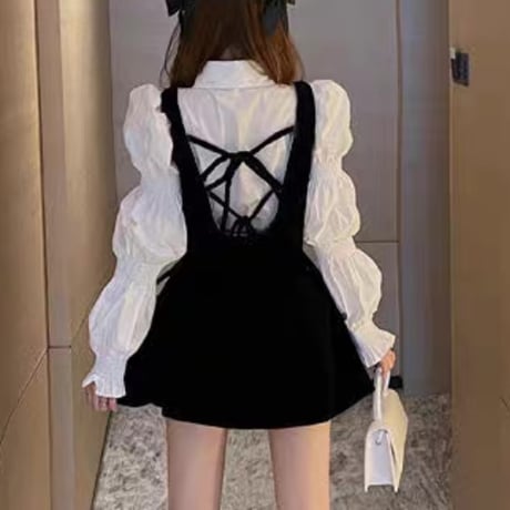 blouse＋back ribbon op