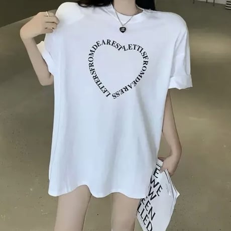 ロゴハートデザインTシャツ2色