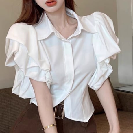 fuwa fuwa sleeve tops 2色