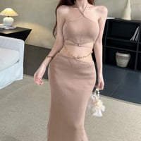 ヴァニラ様ご着用♡クロスデザインリゾートセットアップ 2色