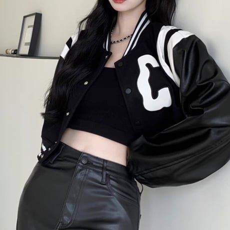 りおめこ様ご着用♡monotone design mini blouson