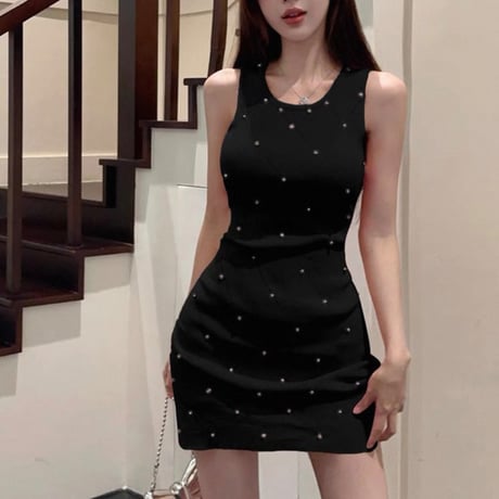 Crystal Knit Bodycon Dress 6色