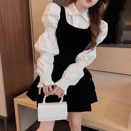 blouse＋back ribbon op