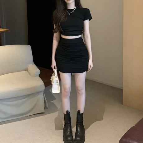 背中あきラフセットアップ2色