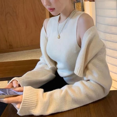 Gray Knit Set 4色