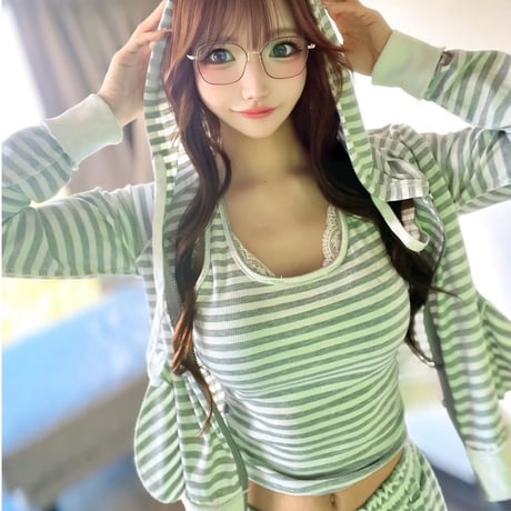なつきち様ご着用♡Stripe Lounge 3piece