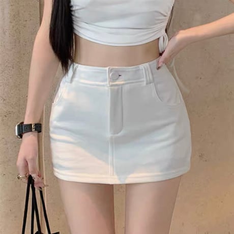 Simple tight skirt 2色