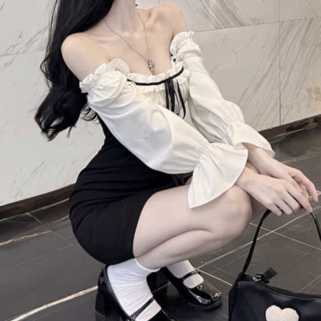 愛咲マリン様ご着用♡classical girly オフショルワンピース