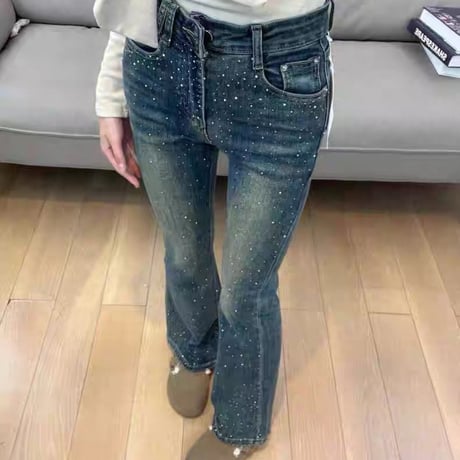 瀬戸りこ様ご着用♡Sparkle Flare Denim