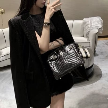 なみめろ様ご着用♡tweed×fur mini op 2色