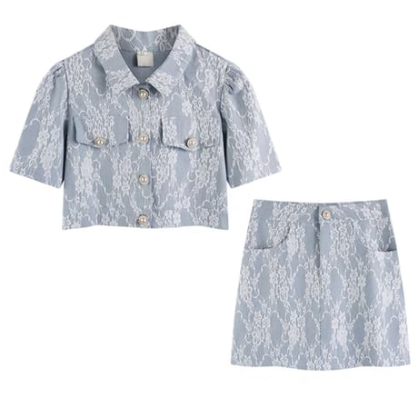 Blue lace セットアップ